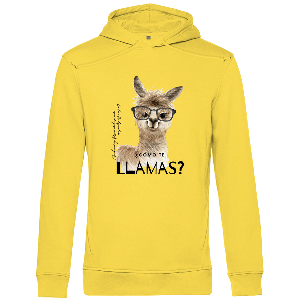 Cómo te llamas? • Premium Bio Hoodie • Chico