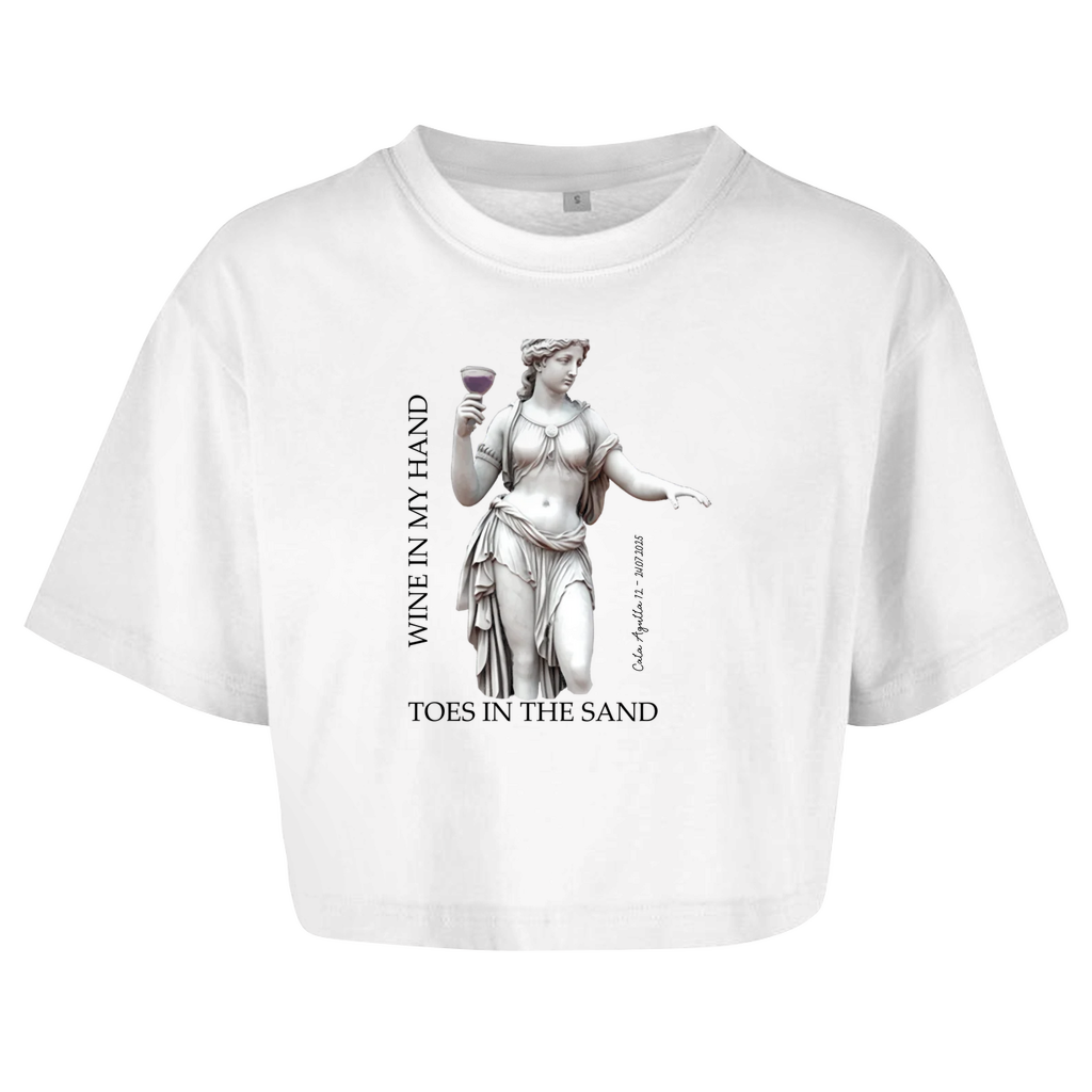 Weinkönigin Mallorca • Oversize Crop Top • Chica