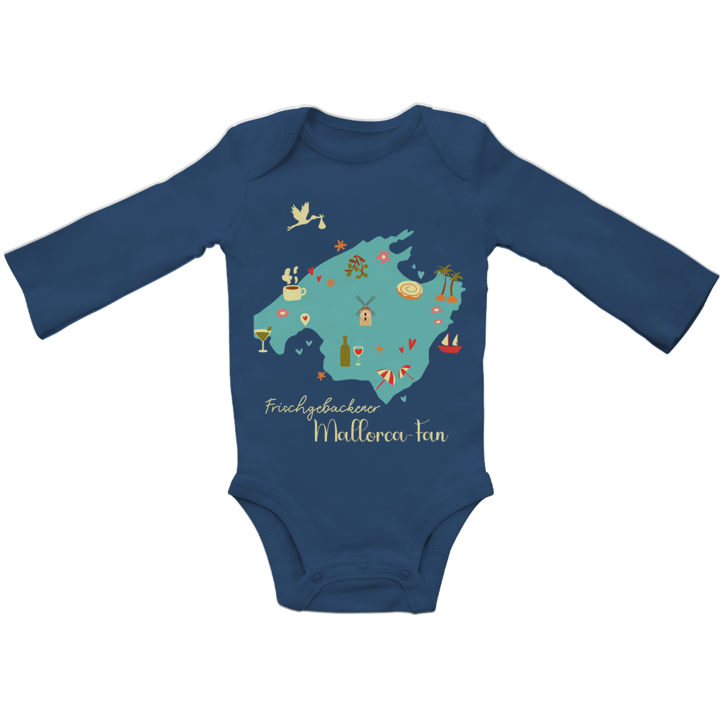 Baby Bio Bodysuite Langarm Frischgebacken_azul