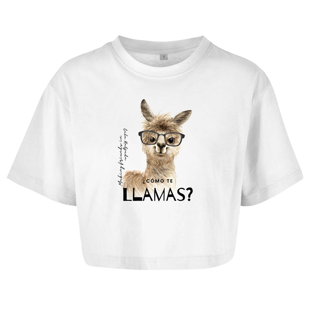 Cómo te llamas? • Oversize Crop Top • Chica