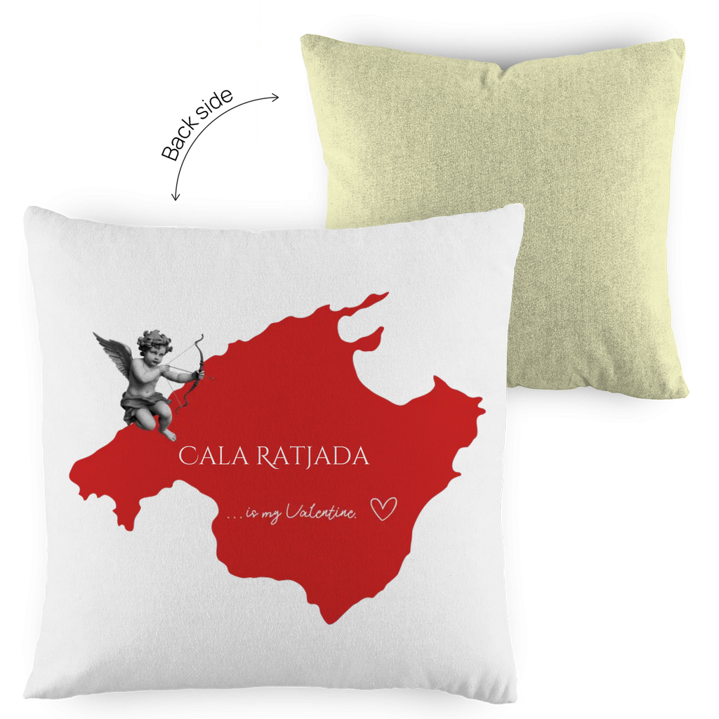 Mallorca is my Valentine • Kopfkissen zweifarbig