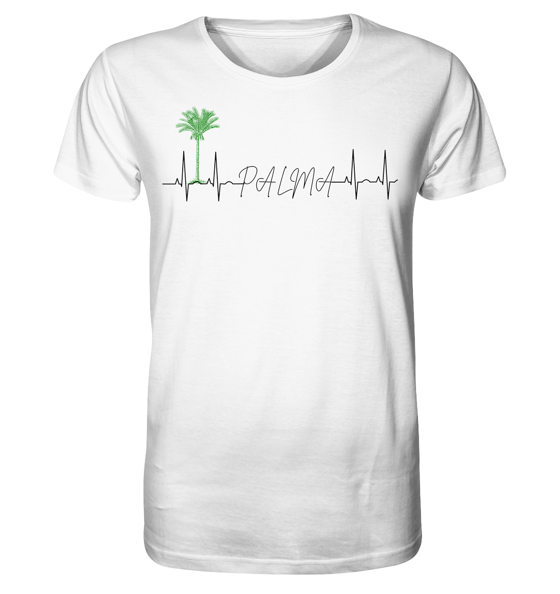 EKG-Palma (verde) • Organic Shirt • Chico • Personalisierbar! - Organic Shirt