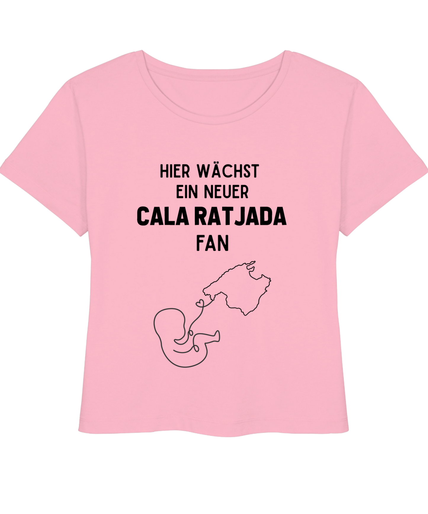 Mallorca im Bauch – Personalisiertes Bio-Shirt für werdende Mamas