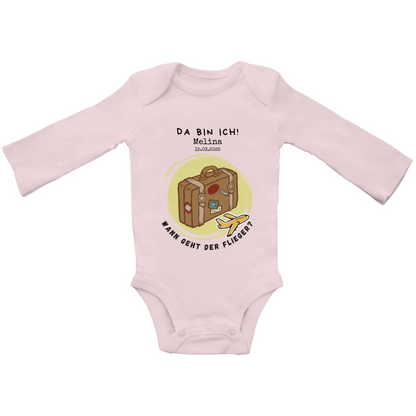 Wann geht der Flieger? • Baby Bio Bodysuite Langarm