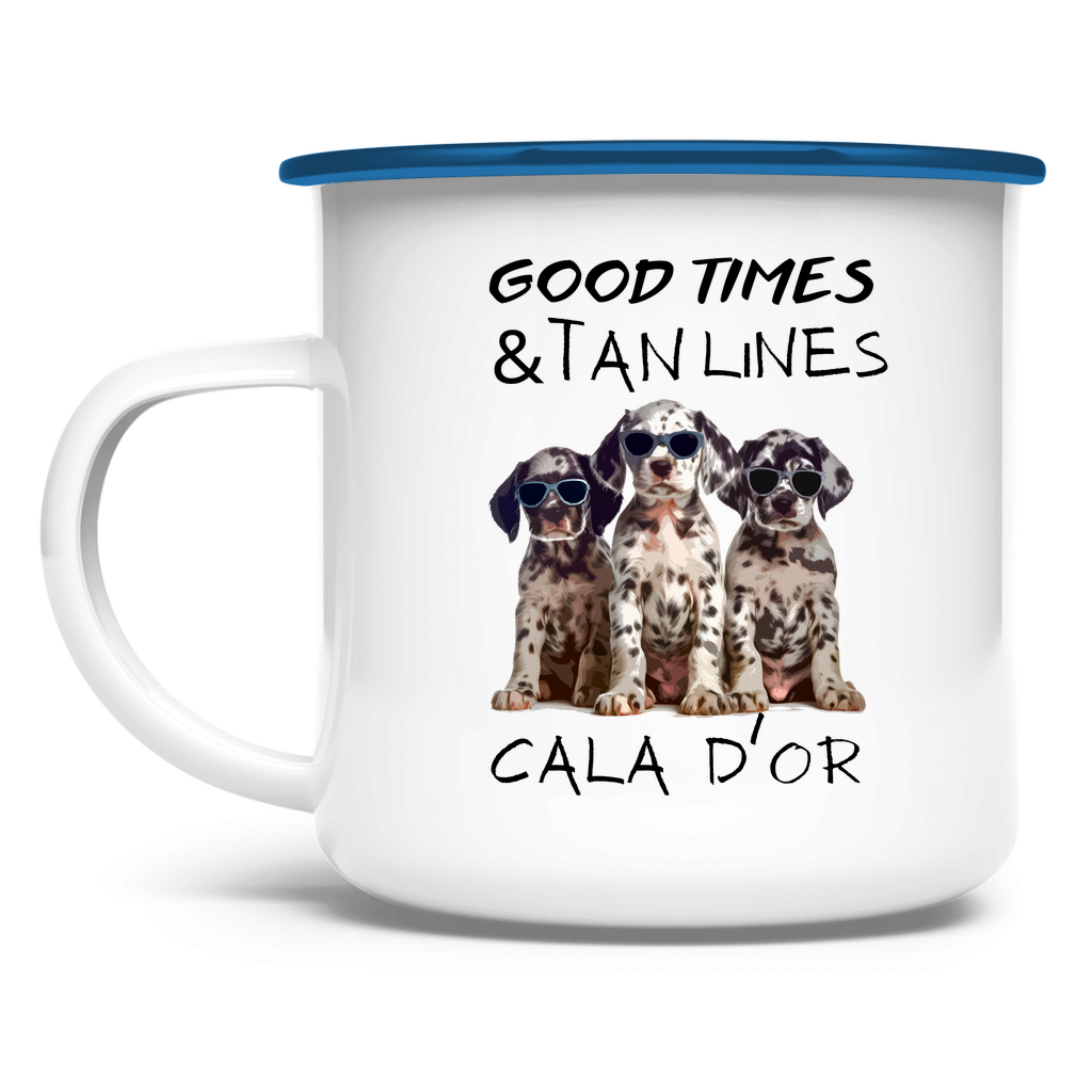 Good Times  Tan Lines • Emaille Tasse