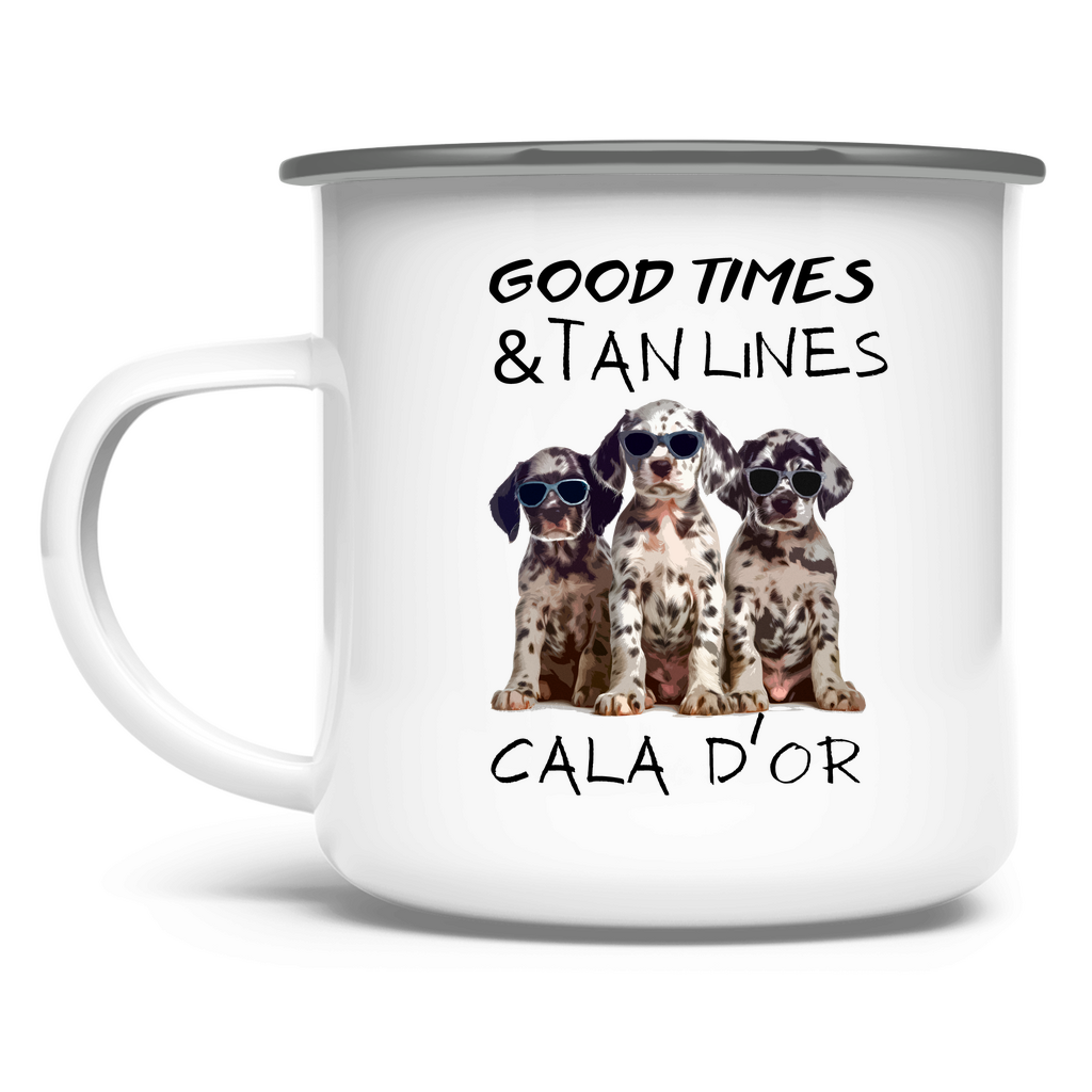 Good Times  Tan Lines • Emaille Tasse