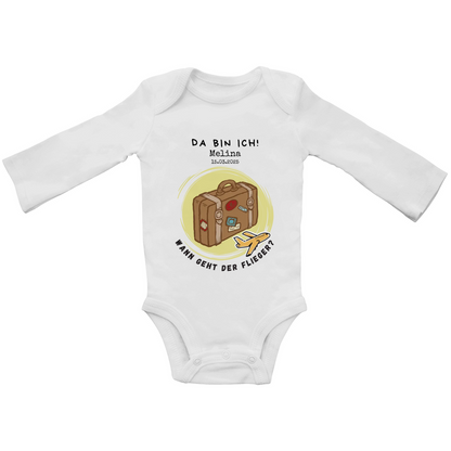 Wann geht der Flieger? • Baby Bio Bodysuite Langarm