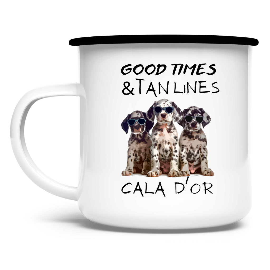Good Times  Tan Lines • Emaille Tasse