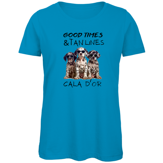 Good Times  Tan Lines • Premium Bio T-Shirt• Chicas