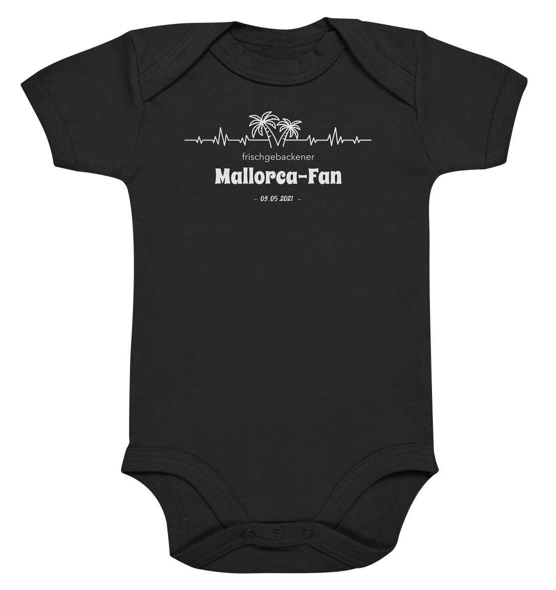 Mallorca Baby Bodysuite "Frischgebacken" • Personalisierbar!