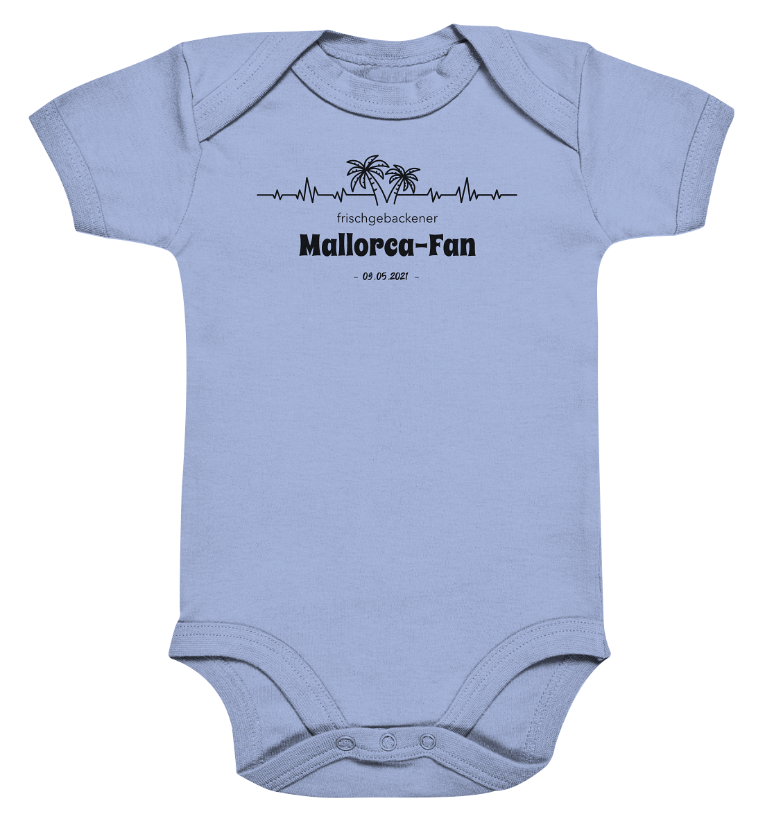 Mallorca Baby Bodysuite "Frischgebacken" • Personalisierbar!