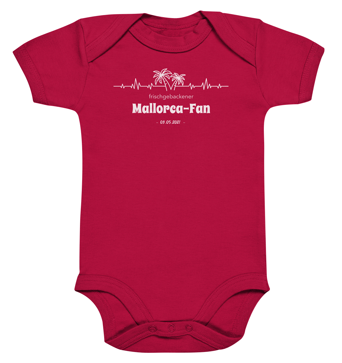 Mallorca Baby Bodysuite "Frischgebacken" • Personalisierbar!