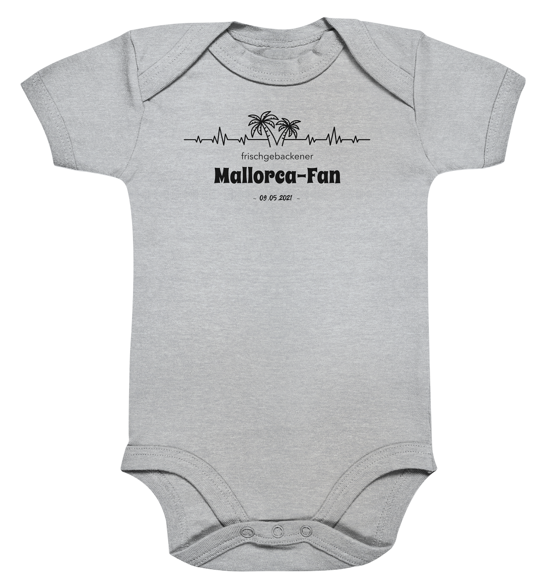 Mallorca Baby Bodysuite "Frischgebacken" • Personalisierbar!