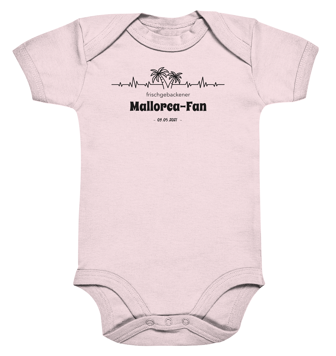 Mallorca Baby Bodysuite "Frischgebacken" • Personalisierbar!